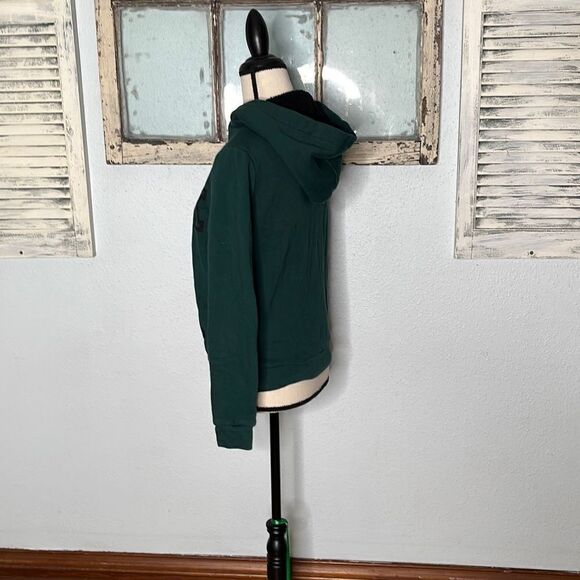 Pink Victoria’s Secret Women's Green Hooded Long Sleeve Sweatshirt Size Small NW - Picture 3 of 8